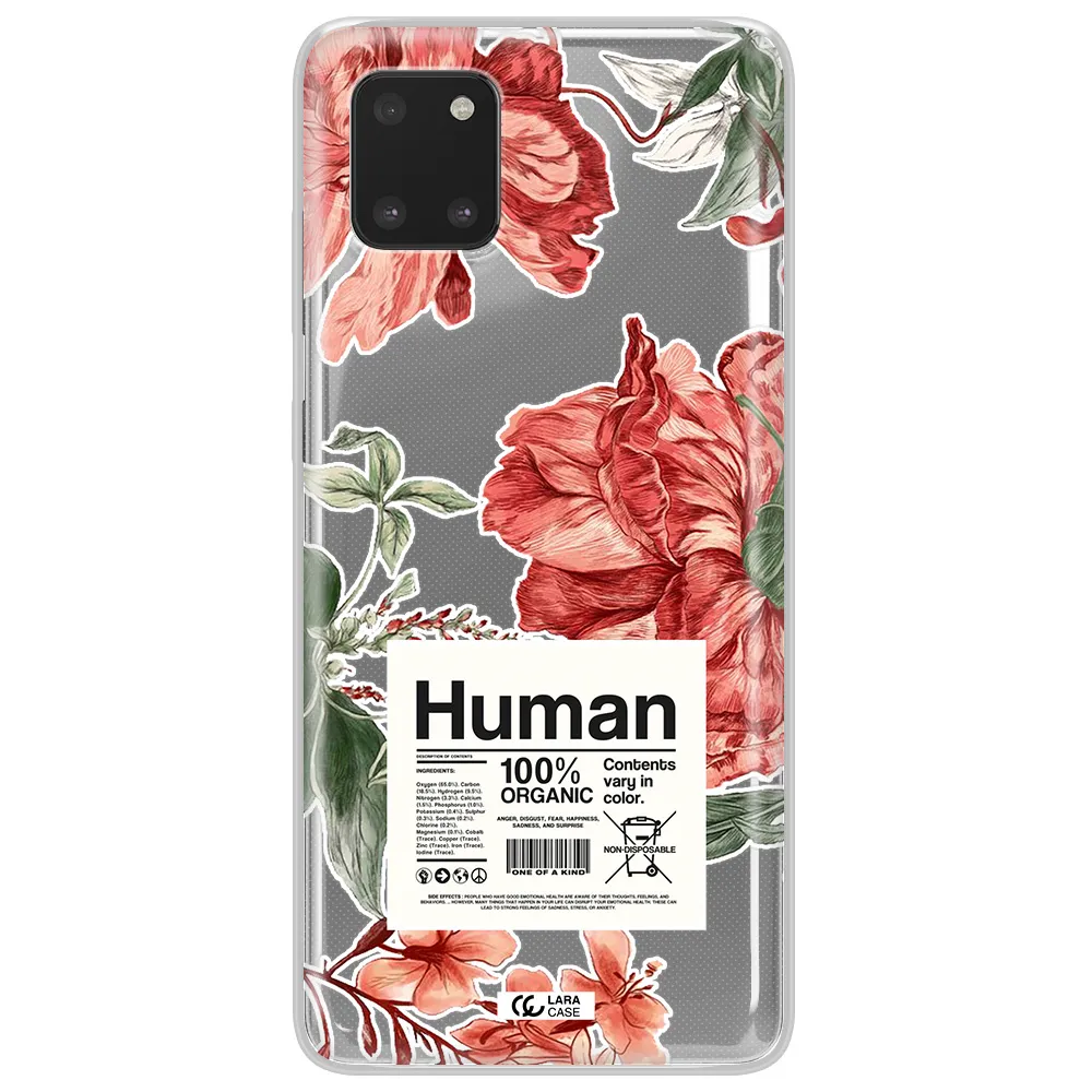 A Cover Of A Book With Flowers Samsung Note 10 Lite Clear Tpu Case