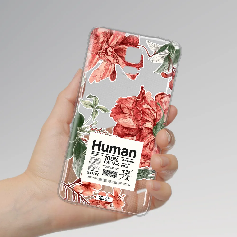 A Cover Of A Book With Flowers Samsung Note 4 Clear Tpu Case