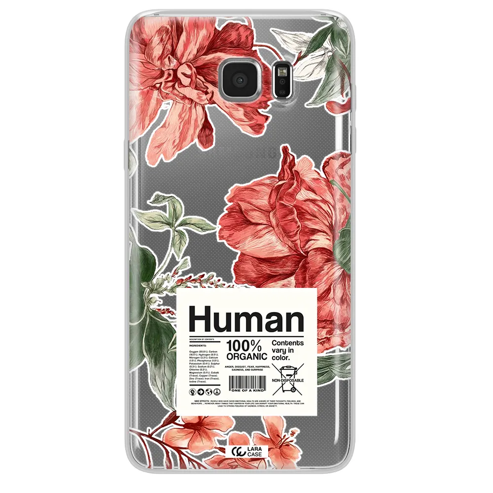 A Cover Of A Book With Flowers Samsung Note 5 Clear Tpu Case