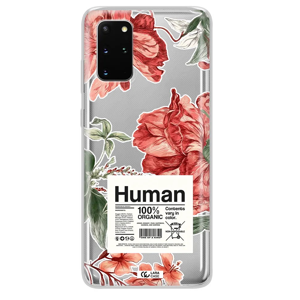 A Cover Of A Book With Flowers Samsung S 20 Plus Clear Tpu Case