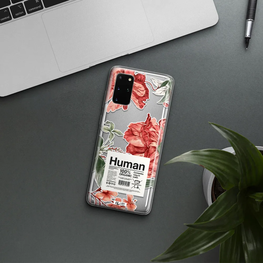 A Cover Of A Book With Flowers Samsung S 20 Plus Clear Tpu Case