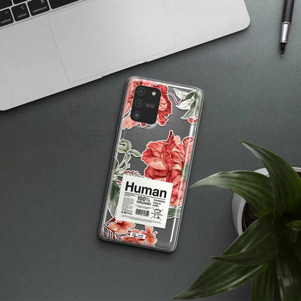 A Cover Of A Book With Flowers Samsung S10 Lite Clear Tpu Case