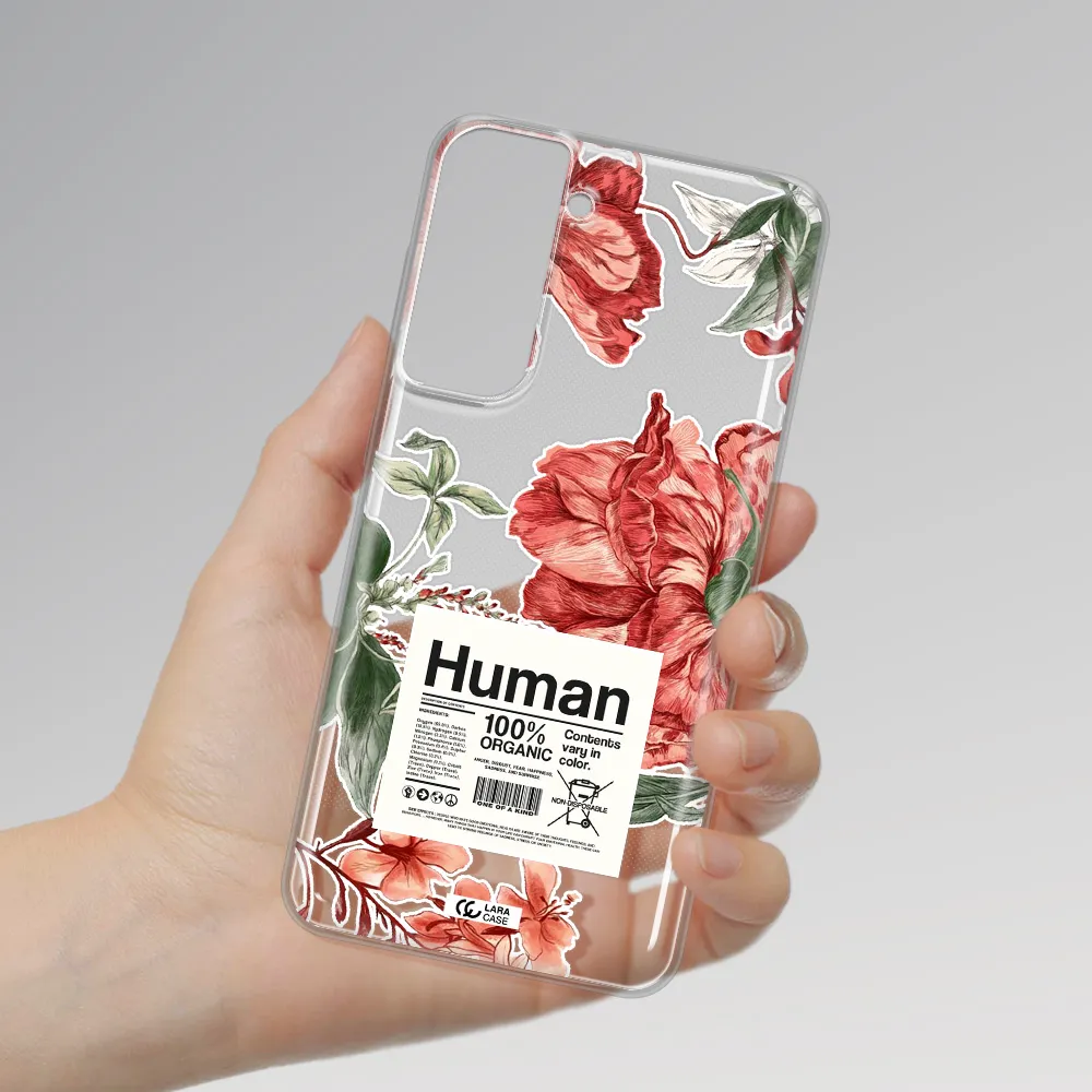A Cover Of A Book With Flowers Samsung S21 Fe Clear Tpu Case