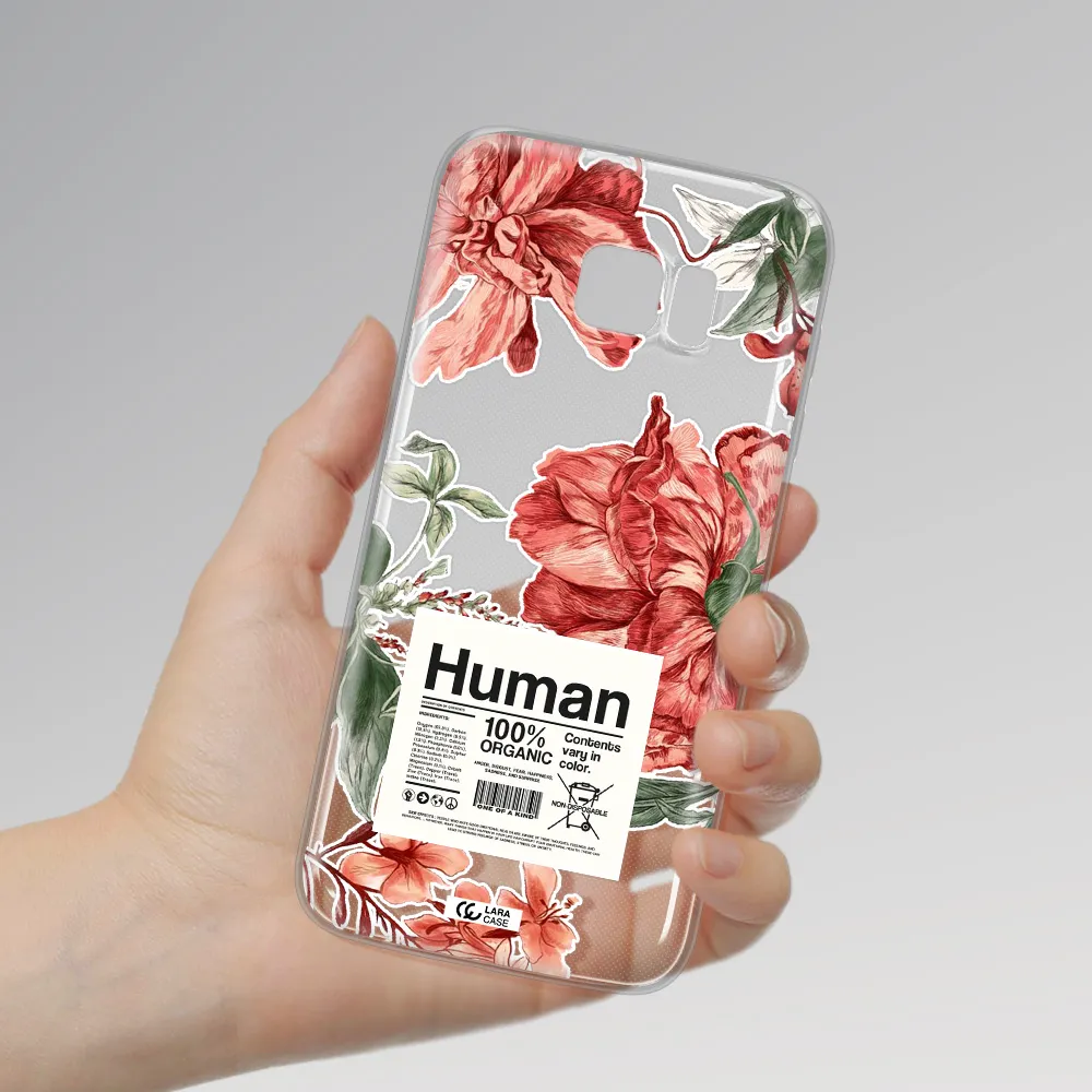 A Cover Of A Book With Flowers Samsung S7 Edge Clear Tpu Case