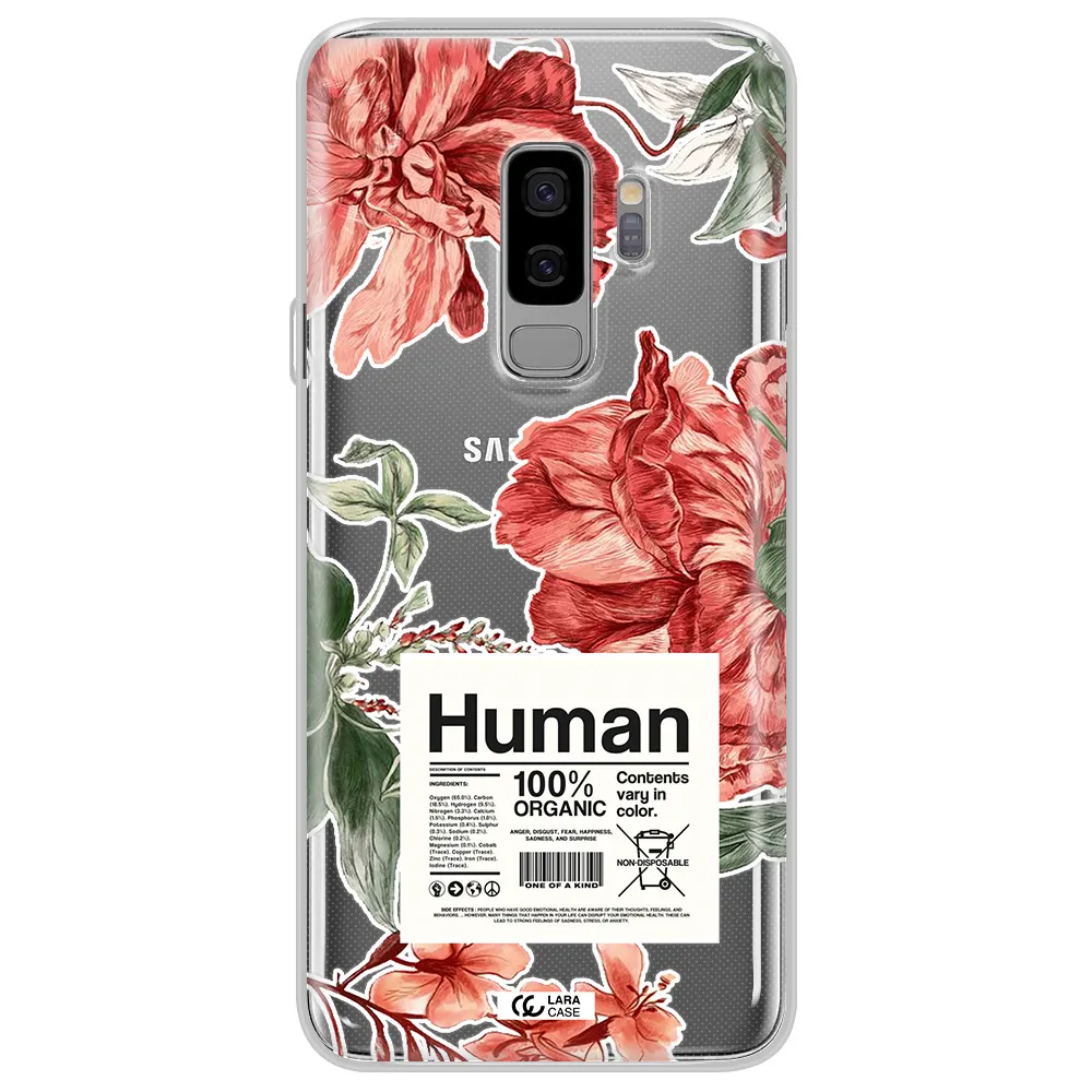 A Cover Of A Book With Flowers Samsung S9 Plus Clear Tpu Case