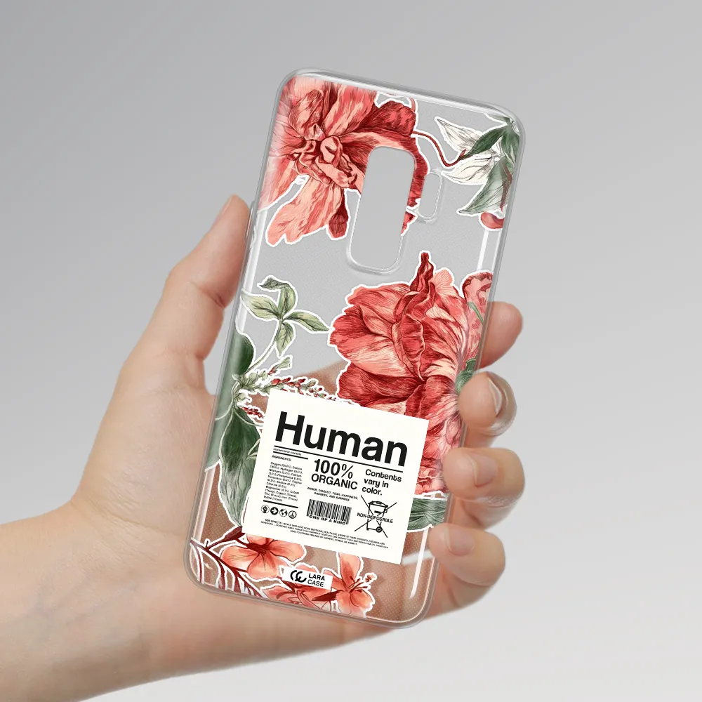 A Cover Of A Book With Flowers Samsung S9 Plus Clear Tpu Case