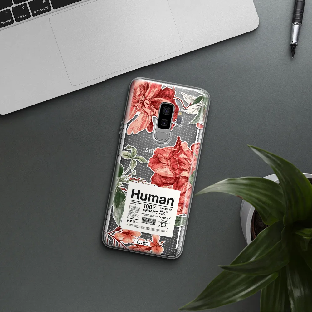 A Cover Of A Book With Flowers Samsung S9 Plus Clear Tpu Case