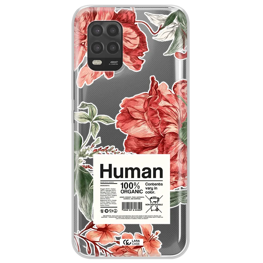 A Cover Of A Book With Flowers Xiaomi Mi 10 Lite Clear Tpu Case