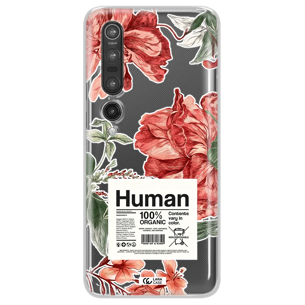 A Cover Of A Book With Flowers Xiaomi Mi 10 Pro Clear Tpu Case
