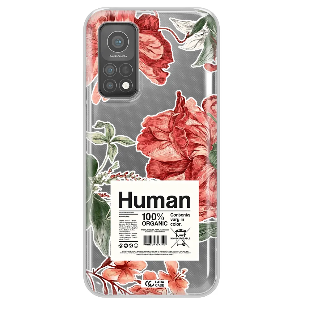 A Cover Of A Book With Flowers Xiaomi Mi 10 T Pro Clear Tpu Case