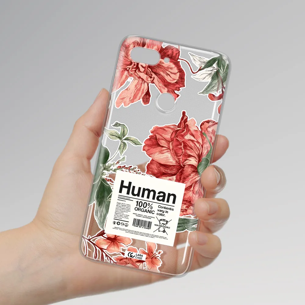 A Cover Of A Book With Flowers Xiaomi Mi 8 Lite Clear Tpu Case