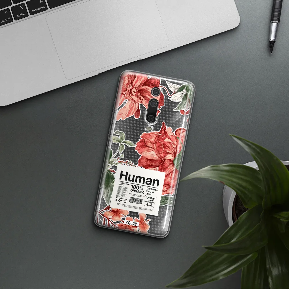 A Cover Of A Book With Flowers Xiaomi Mi 9T Clear Tpu Case