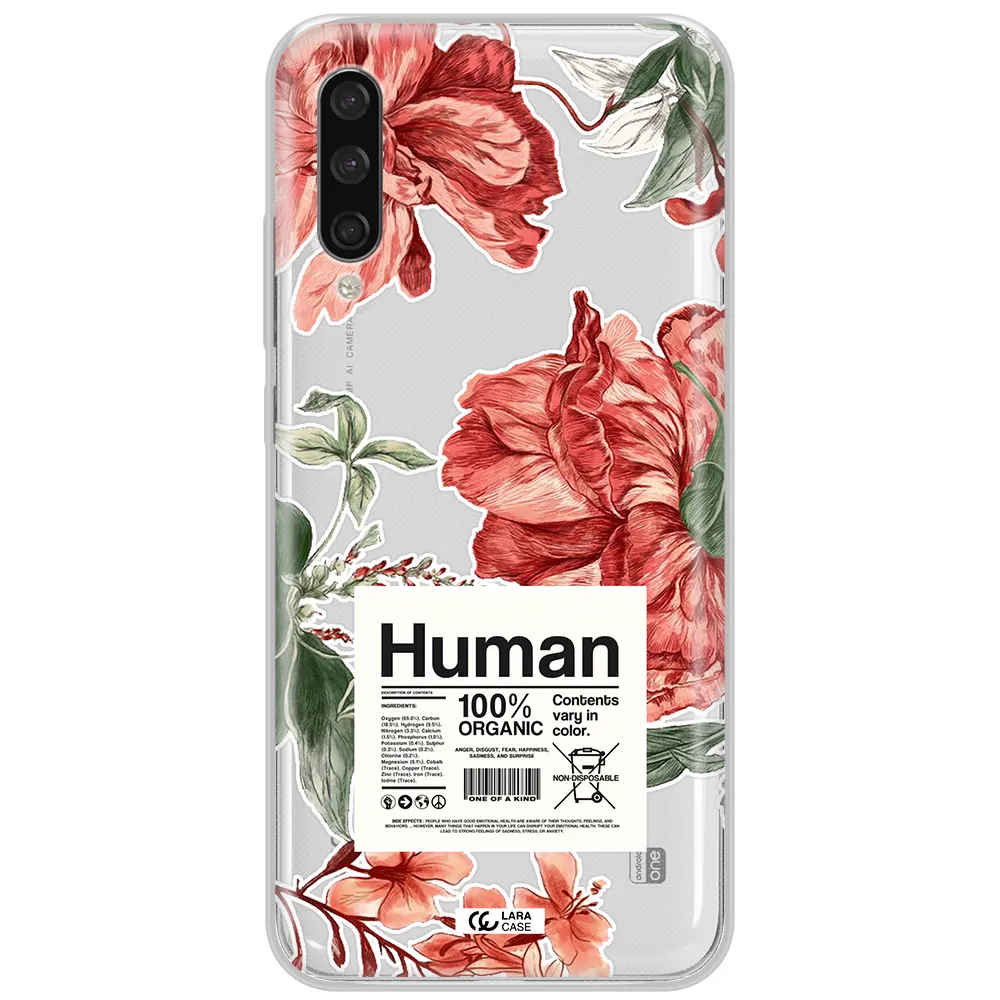 A Cover Of A Book With Flowers Xiaomi Mi A3 Clear Tpu Case