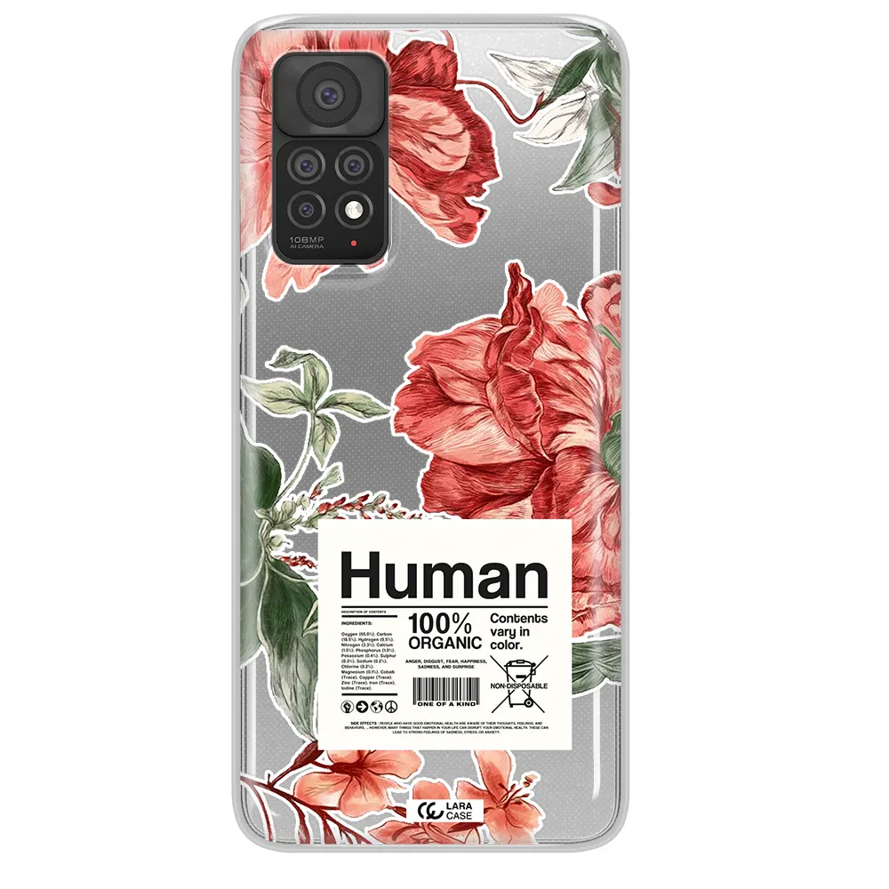 A Cover Of A Book With Flowers Xiaomi Note 11 Pro Clear Tpu Case