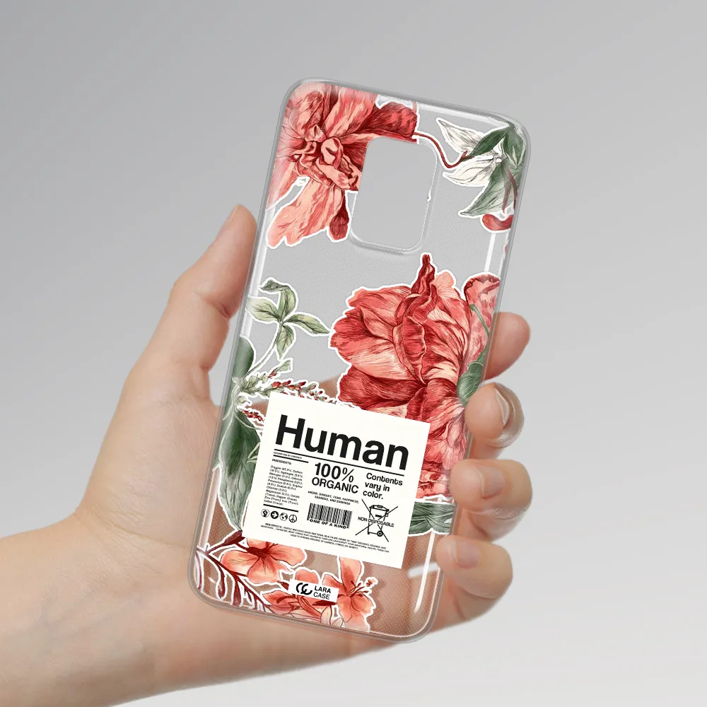 A Cover Of A Book With Flowers Xiaomi Note 9S Clear Tpu Case
