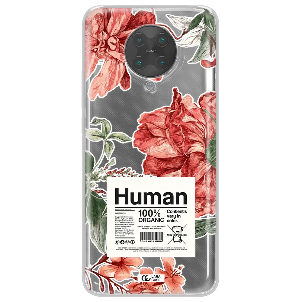 A Cover Of A Book With Flowers Xiaomi Poco F2 Pro Clear Tpu Case
