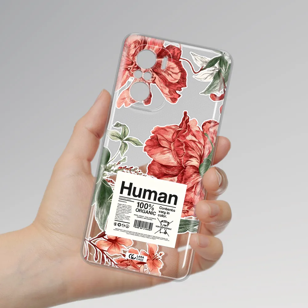 A Cover Of A Book With Flowers Xiaomi Poco F3 Clear Tpu Case