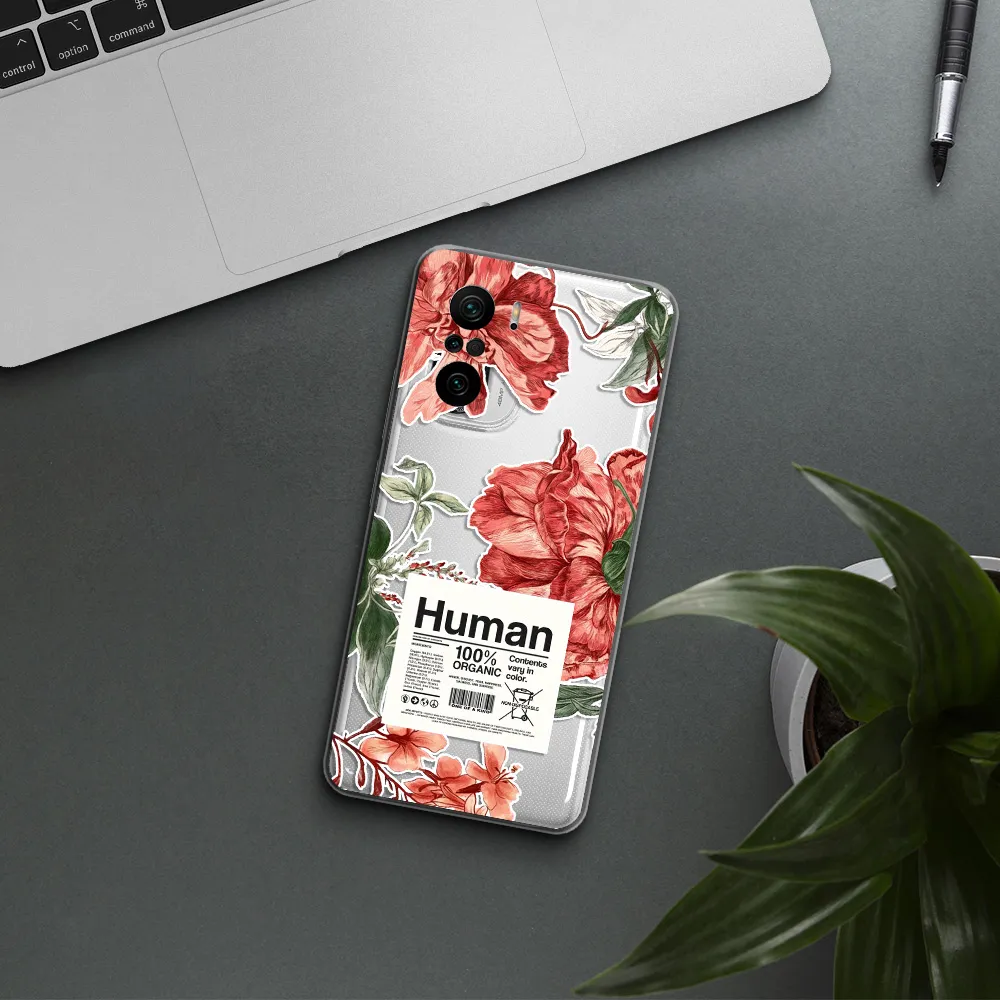 A Cover Of A Book With Flowers Xiaomi Poco F3 Clear Tpu Case