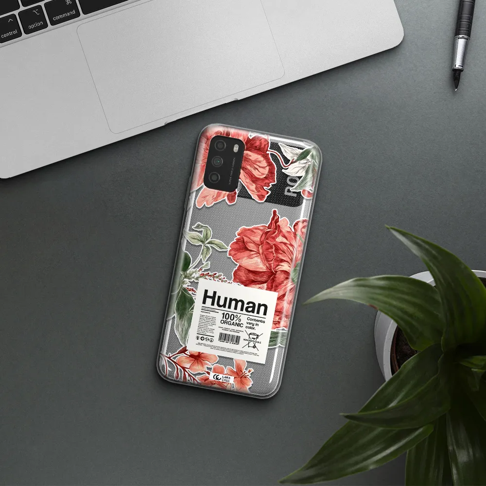 A Cover Of A Book With Flowers Xiaomi Poco M3 Clear Tpu Case