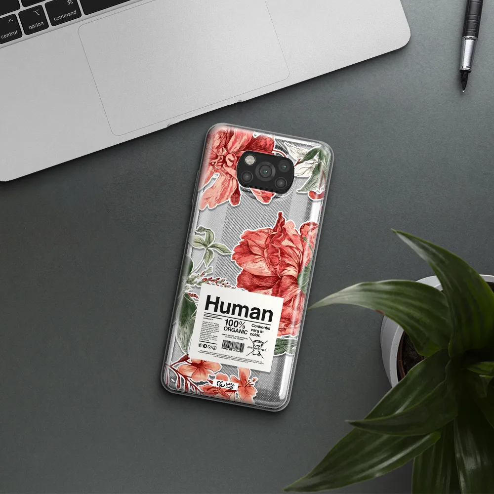 A Cover Of A Book With Flowers Xiaomi Poco X3 Clear Tpu Case
