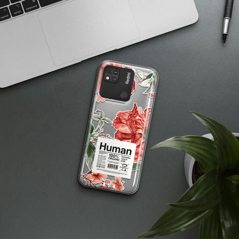 A Cover Of A Book With Flowers Xiaomi Redmi 10A Clear Tpu Case