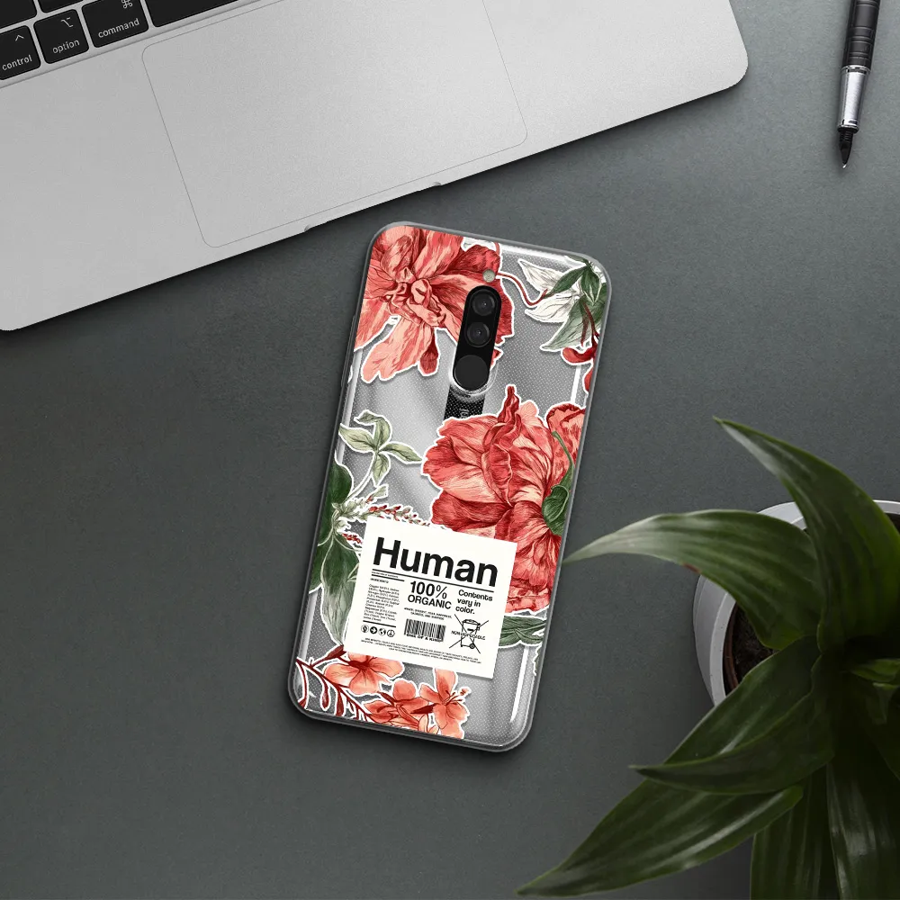 A Cover Of A Book With Flowers Xiaomi Redmi 8 Clear Tpu Case