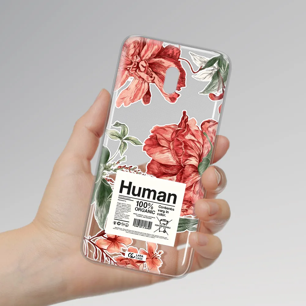 A Cover Of A Book With Flowers Xiaomi Redmi 8A Clear Tpu Case