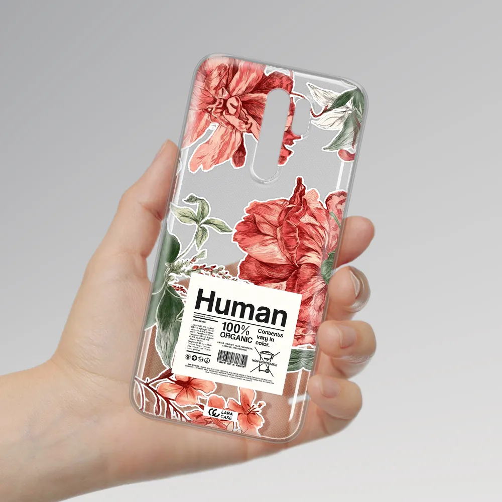 A Cover Of A Book With Flowers Xiaomi Redmi 9 Clear Tpu Case