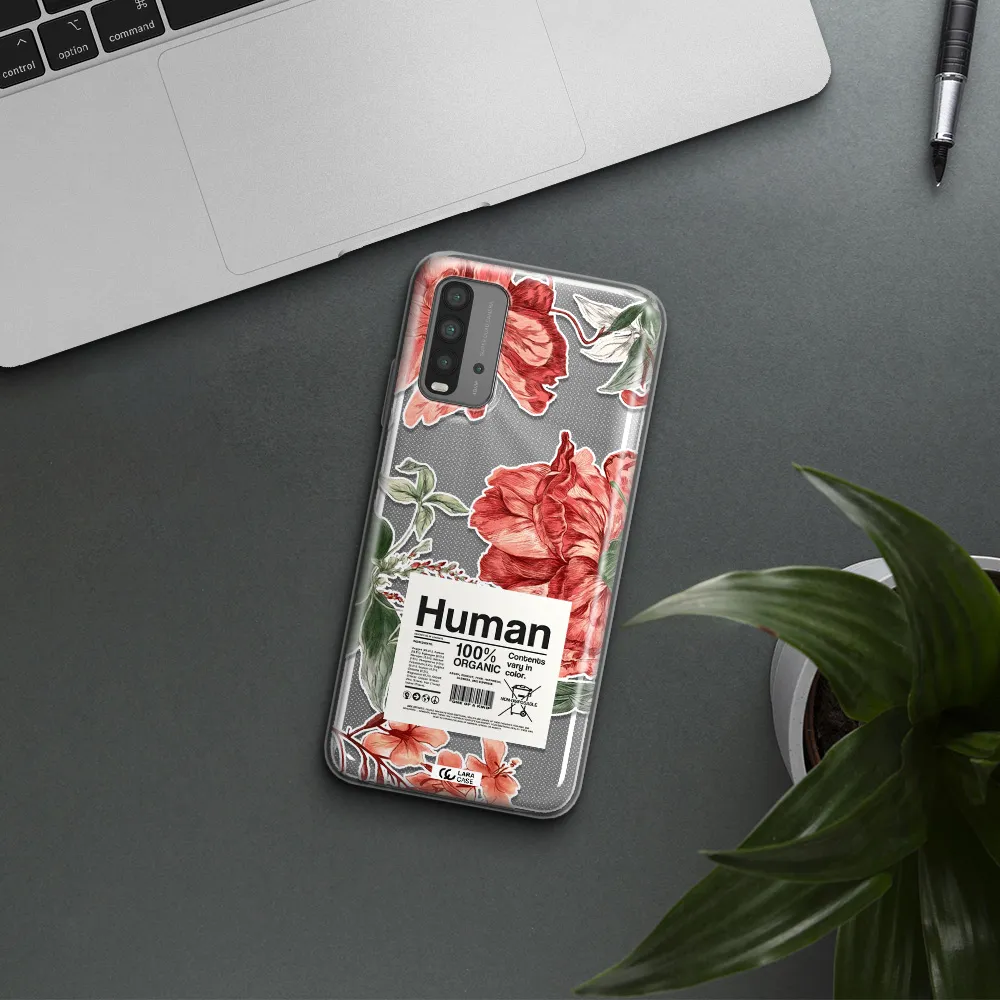 A Cover Of A Book With Flowers Xiaomi Redmi 9T Clear Tpu Case