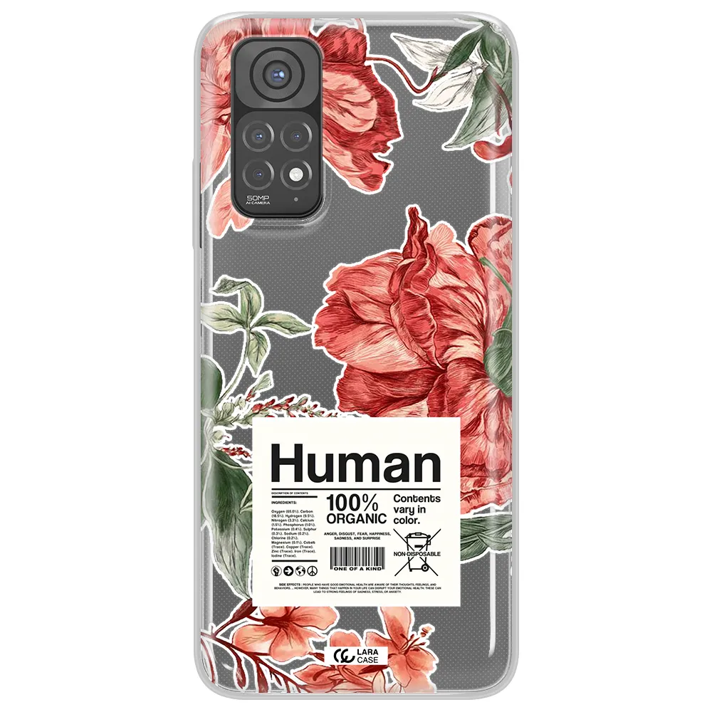 A Cover Of A Book With Flowers Xiaomi Redmi Note 11 Clear Tpu Case
