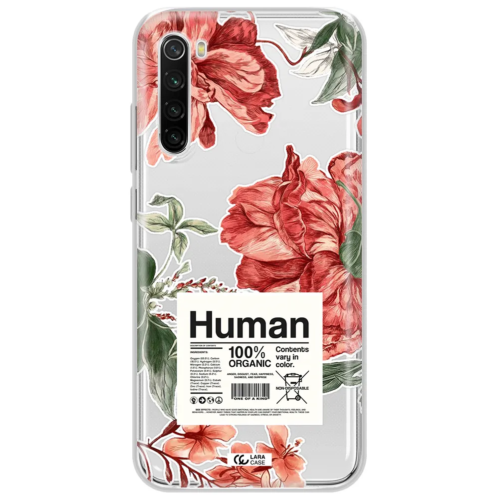 A Cover Of A Book With Flowers Xiaomi Redmi Note 8T Clear Tpu Case
