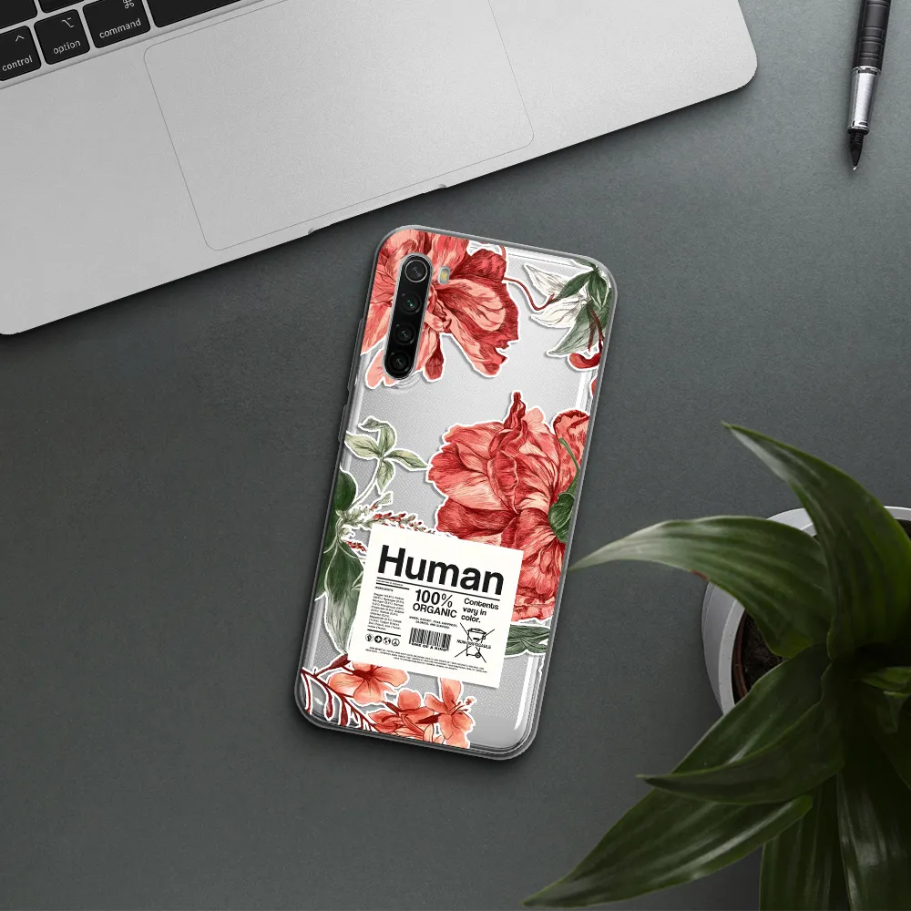 A Cover Of A Book With Flowers Xiaomi Redmi Note 8T Clear Tpu Case