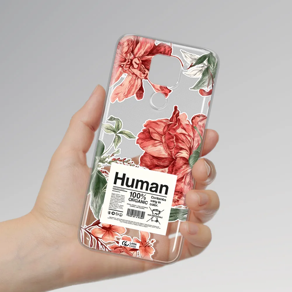 A Cover Of A Book With Flowers Xiaomi Redmi Note 9 Clear Tpu Case
