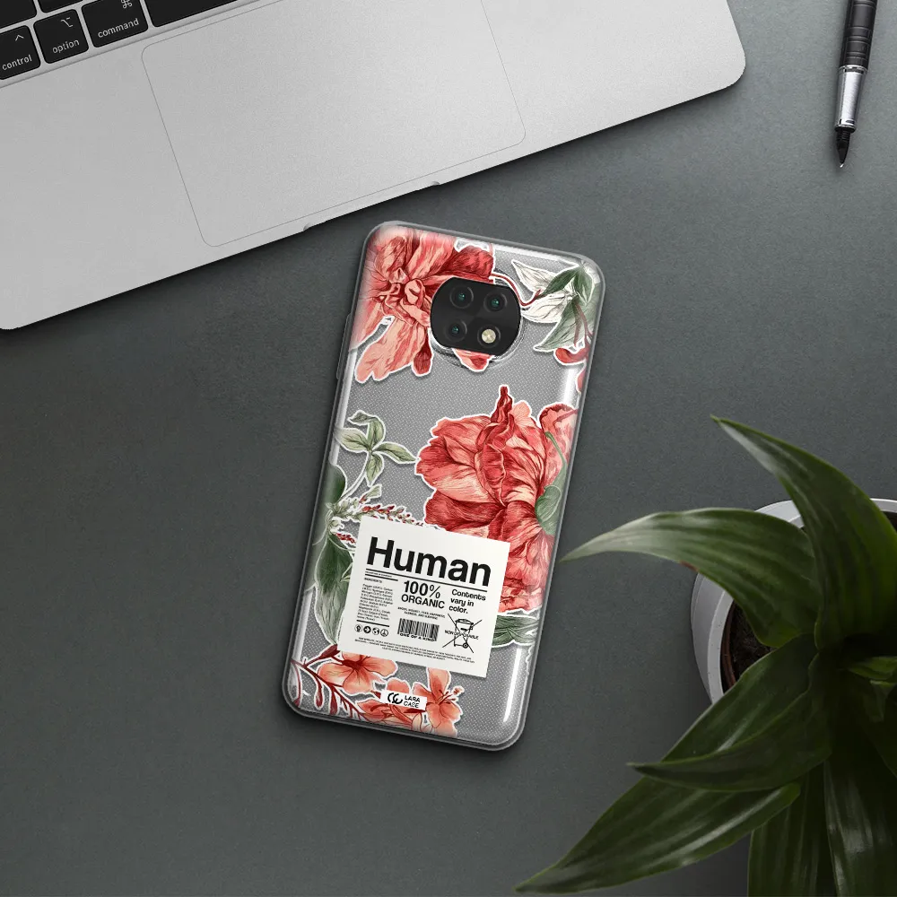 A Cover Of A Book With Flowers Xiaomi Redmi Note 9T Clear Tpu Case