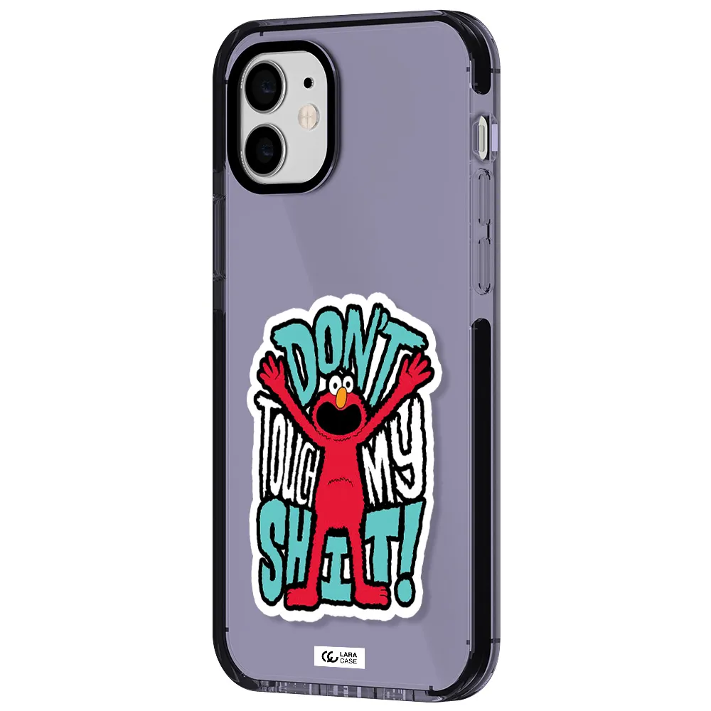 a cartoon character with arms up Apple iPhone 11 impact Lilac Case