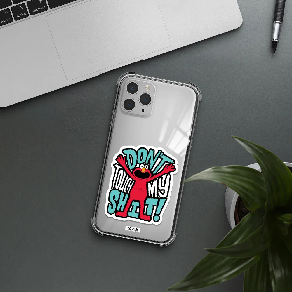 a cartoon character with arms up Apple iPhone 11 pro max Clear PC Case