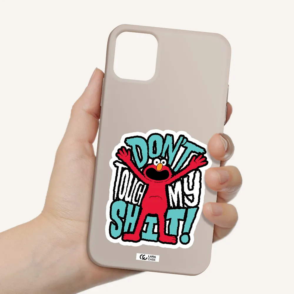 a cartoon character with arms up Apple iPhone 11 Silicone Stone Case