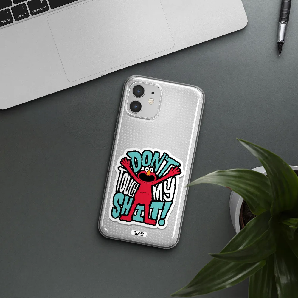 A Cartoon Character With Arms Up Apple Iphone 12 Clear Tpu Case