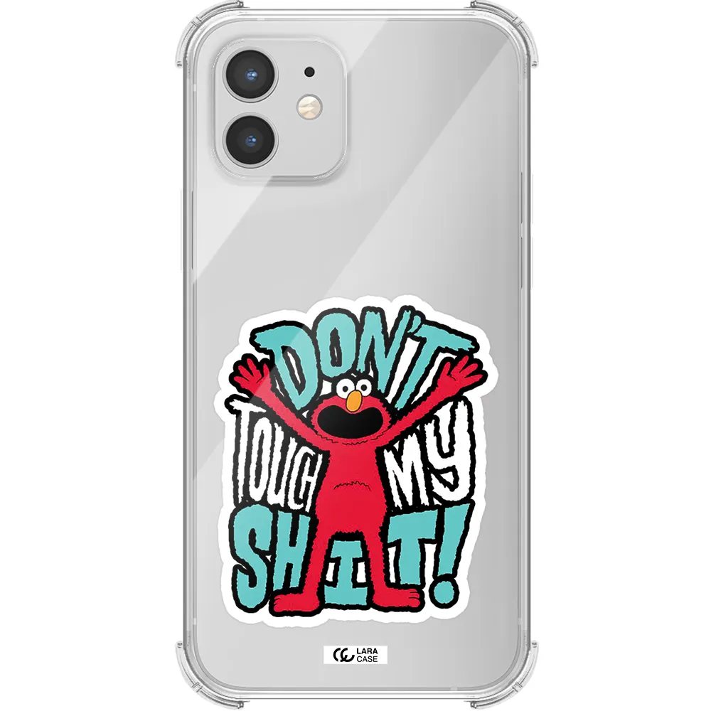 a cartoon character with arms up Apple iPhone 12 mini Clear PC Case