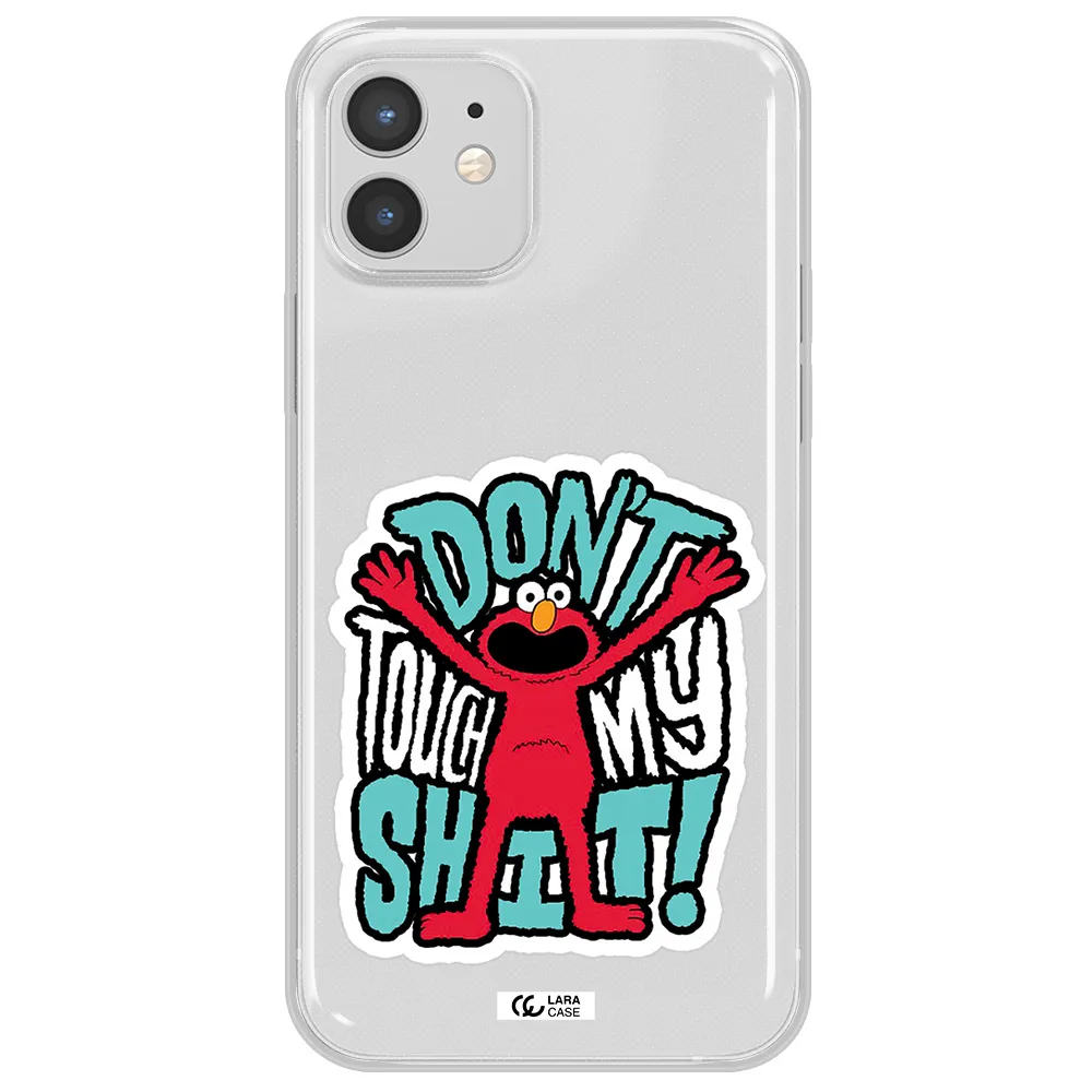 A Cartoon Character With Arms Up Apple Iphone 12 Mini Clear Tpu Case