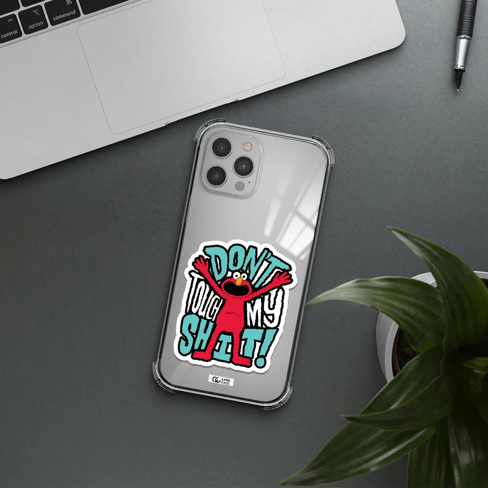 a cartoon character with arms up Apple iPhone 12 pro Clear PC Case