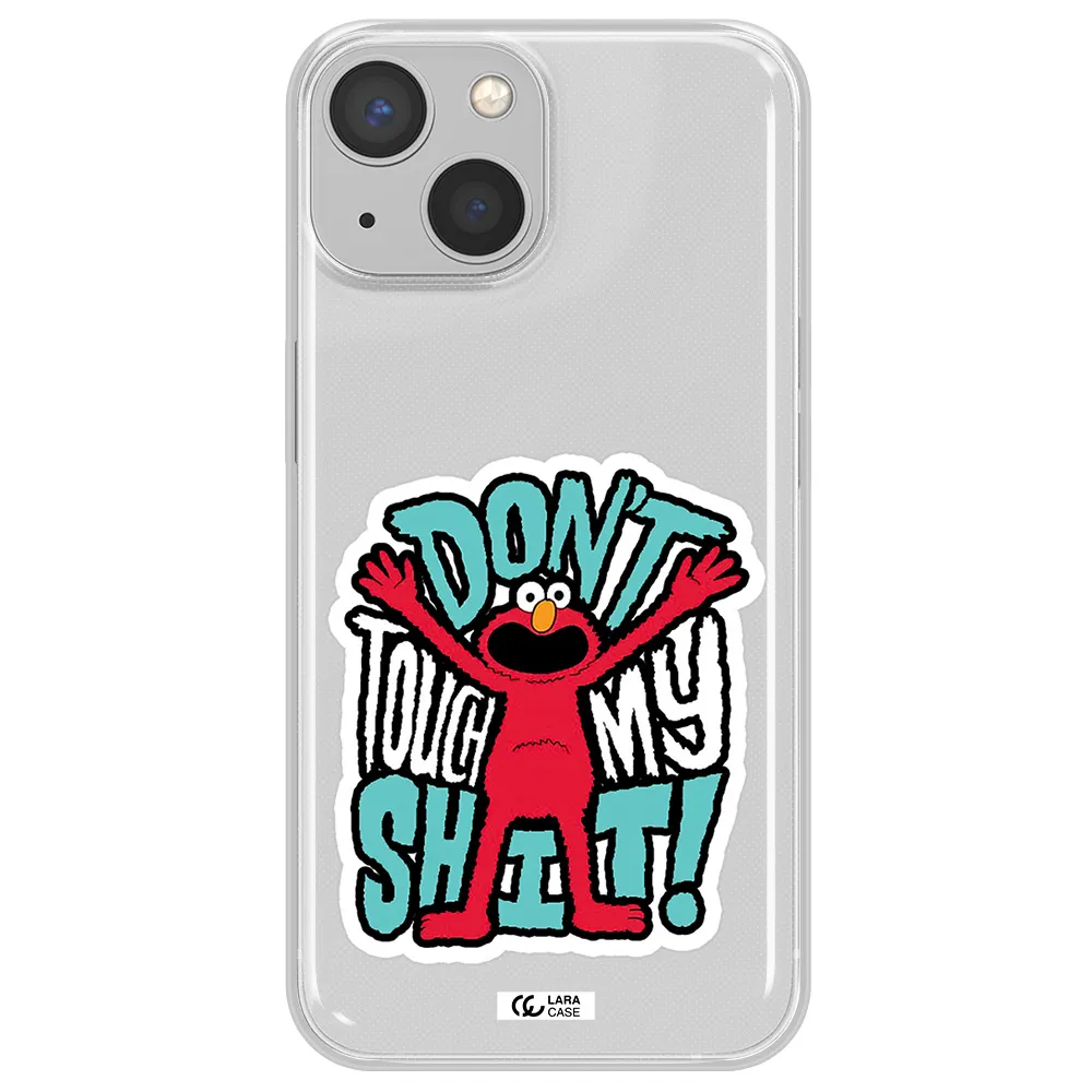 A Cartoon Character With Arms Up Apple Iphone 13 Clear Tpu Case
