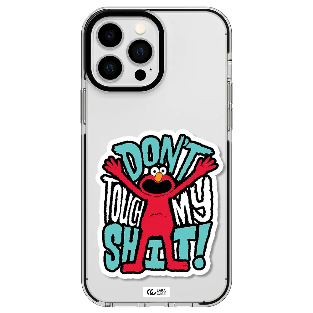 a cartoon character with arms up Apple iPhone 13 Pro Max impact black border Case