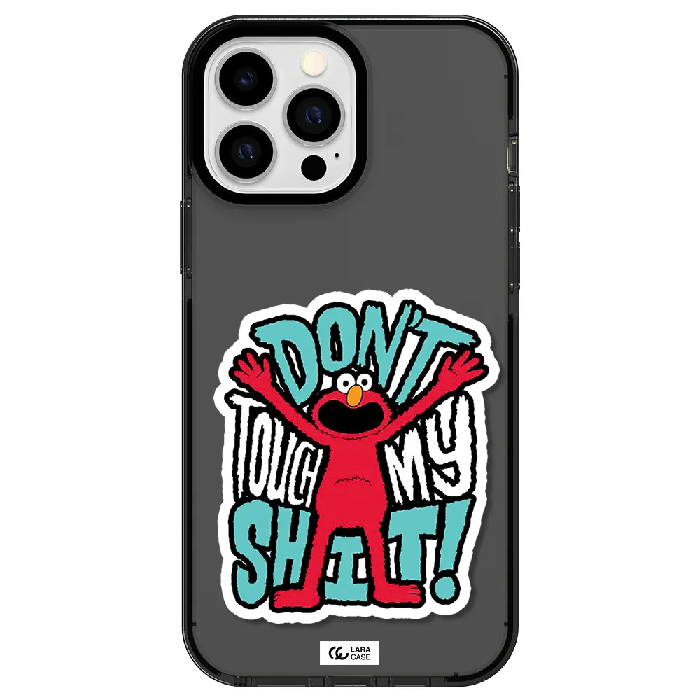 a cartoon character with arms up Apple iPhone 13 Pro Max impact Smoke Black Case