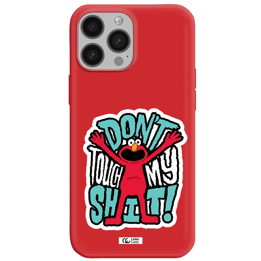 a cartoon character with arms up Apple iPhone 13 Pro Max Silicone Imperial Red Case