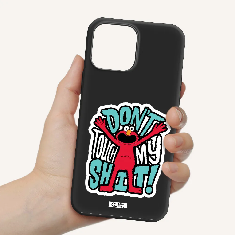 a cartoon character with arms up Apple iPhone 13 Pro Silicone black Case