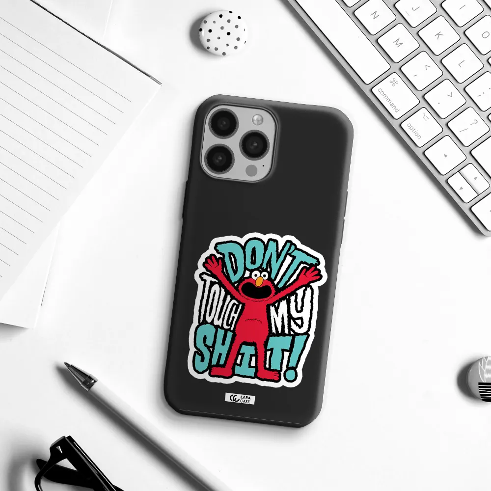 a cartoon character with arms up Apple iPhone 13 Pro Silicone black Case