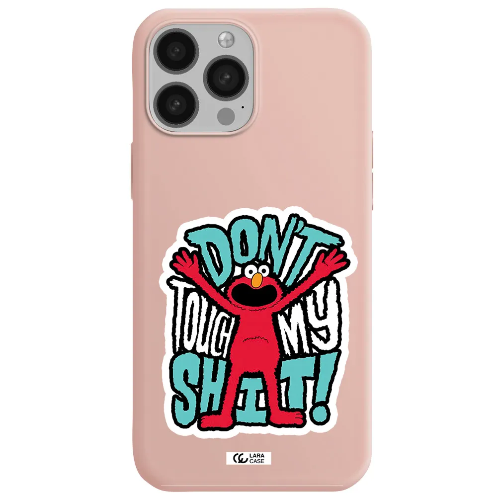 a cartoon character with arms up Apple iPhone 13 Pro Silicone pastel pink Case
