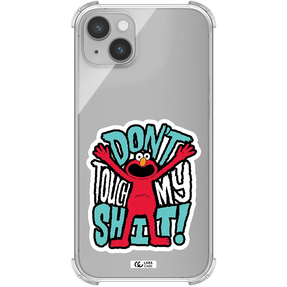a cartoon character with arms up Apple iPhone 14 Clear PC Case