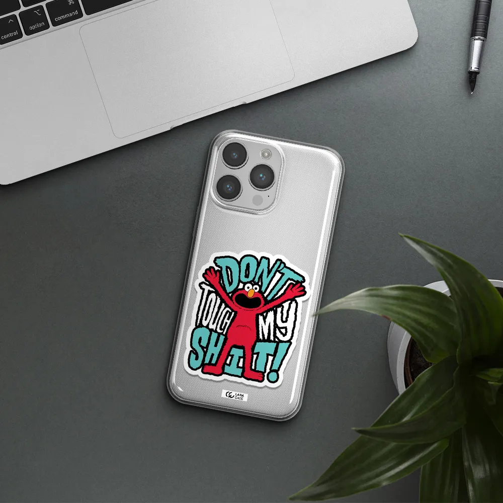 A Cartoon Character With Arms Up Apple Iphone 14 Pro Max Clear Tpu Case